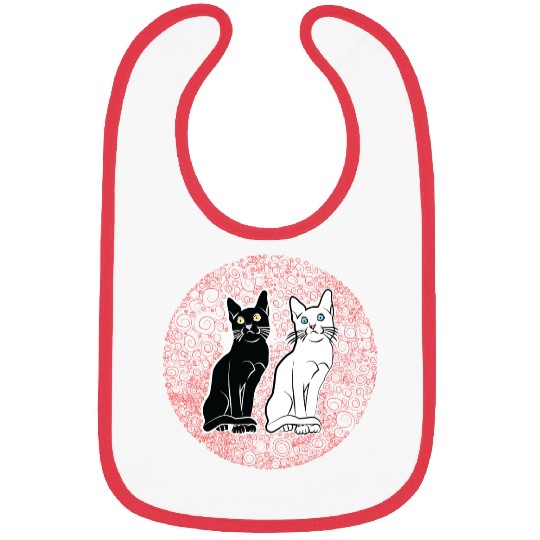 Back & white cat's Bibs