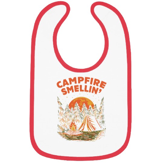 Campfire Smellin Camping Summer Camper Tropical Fa Bibs