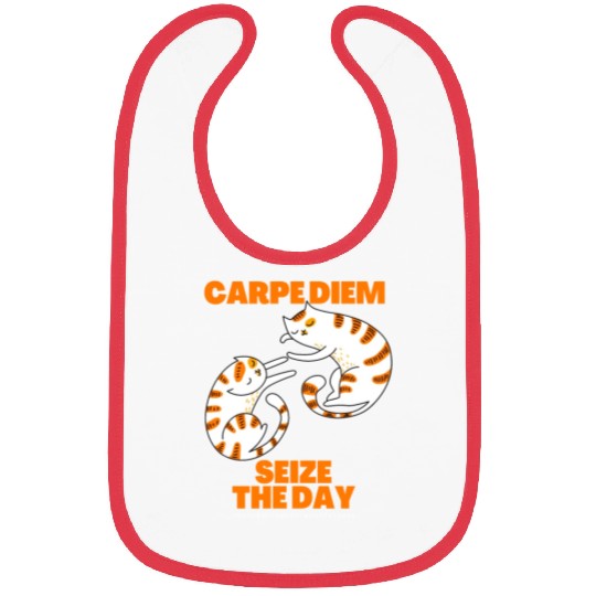 Cats Lover Carpe Diem Seize The Day Bibs