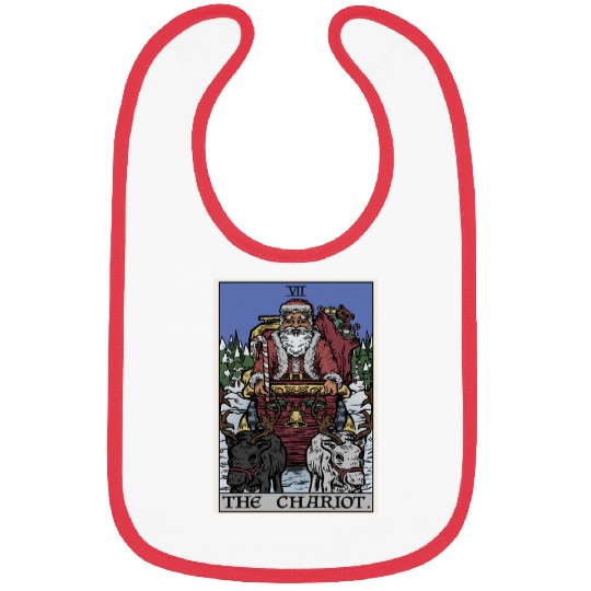 Santa Claus in The Chariot Tarot Card Bibs