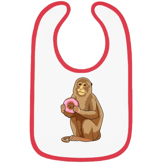 Monkey With Donut Bibs