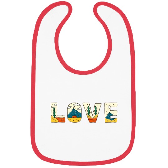 Nature's Love Words: Eco-Friendly Design Bibs