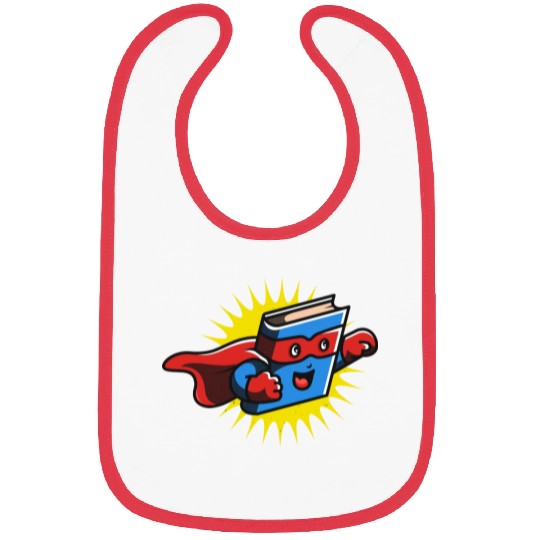 Book Hero Reading Book Lover Comic Book Comics Bibs