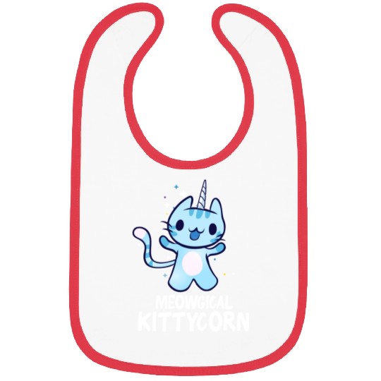 Meowgical Kittycorn Unicorn Cat Lover Bibs