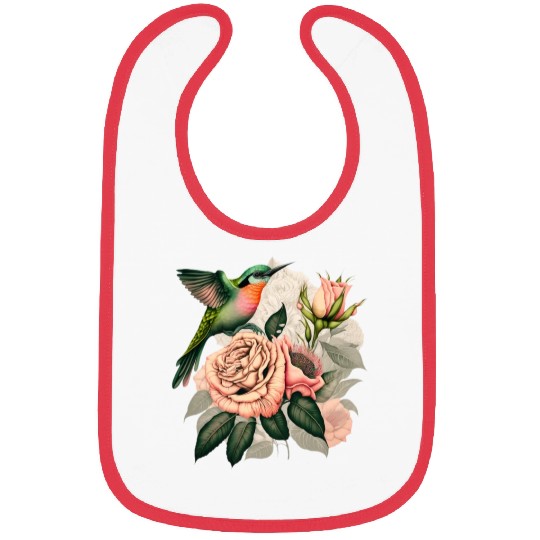 Plants Roses Flowers Bibs