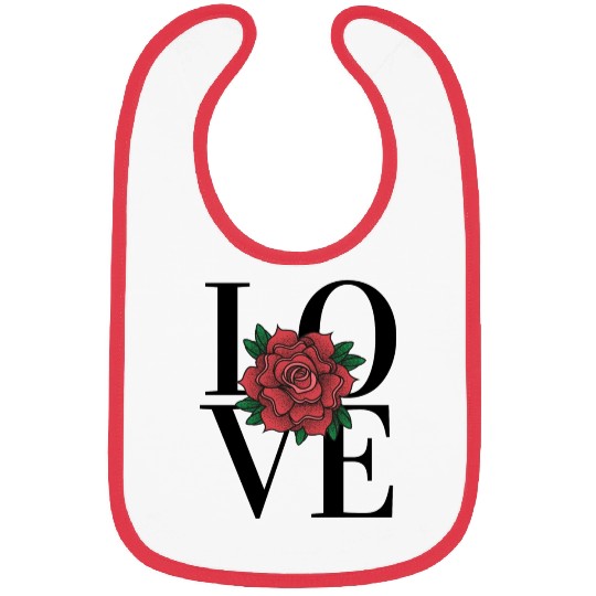Love with rose Bibs