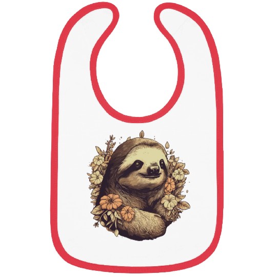 Slothy sloth Bibs
