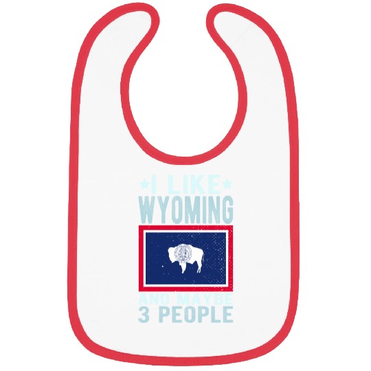 Wyoming Flag US State Bibs