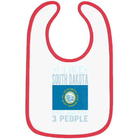 South Dakota Flag US State Bibs