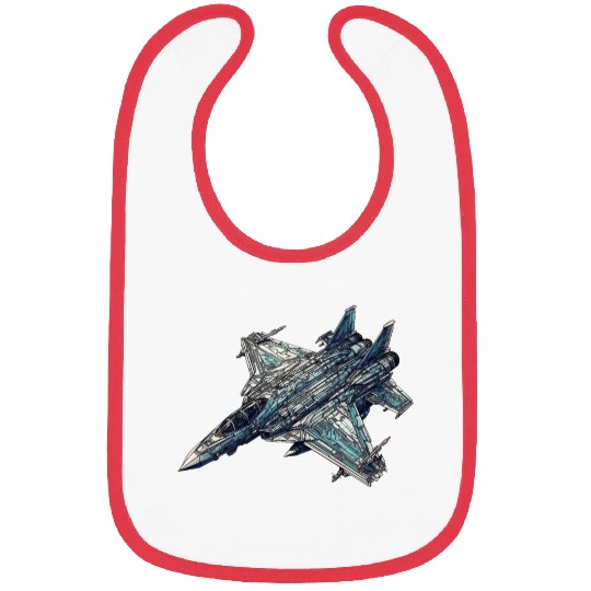 FIghter jet Bibs