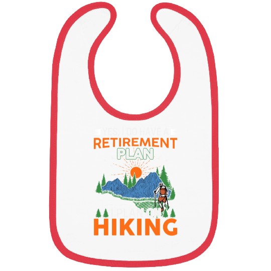 Retirement Plan Hiking Mountains Outdoors Camping Bibs