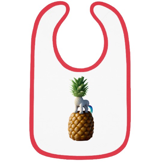 Pineapple unicorn - tropical unicorn Bibs