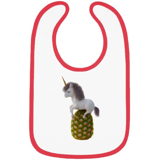 Pineapple unicorn - tropical unicorn Bibs