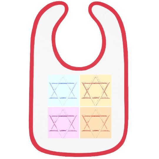 Star of David Design Bibs