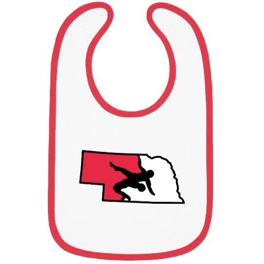 Nebraska Wrestling (State Colors) Bibs