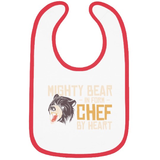 Chef Beast Animal Lover Bear Cooking Meals Bibs
