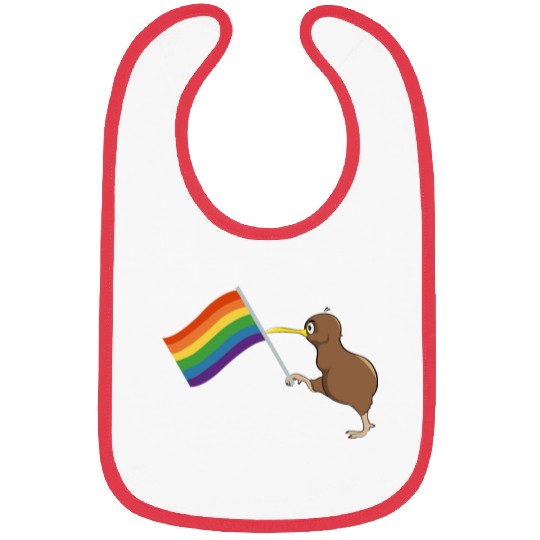 Rainbow Kiwi Pride Bibs