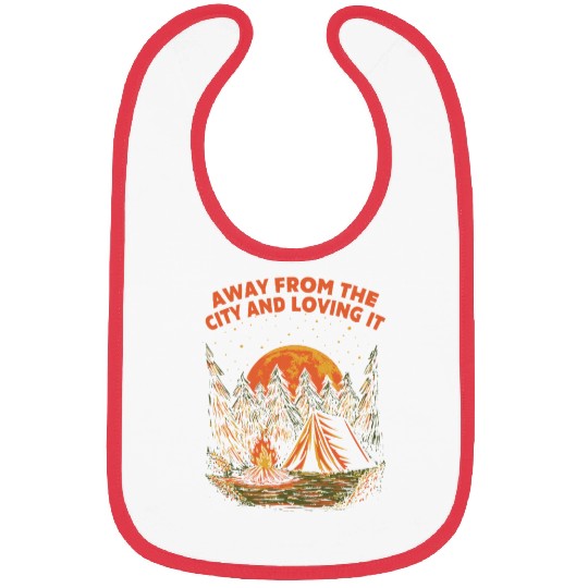 Away From the City Camping Wildlife Camper Outdoor Bibs