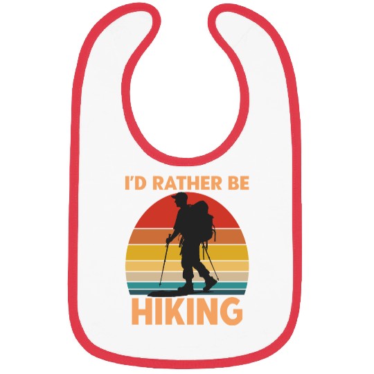 Male Hiker Id Rather Be Hiking Bibs