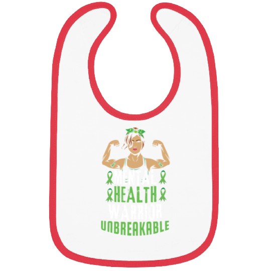 Green Mental Health Warrior Awareness Month Bibs