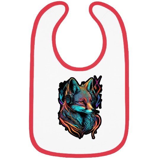 Neon Fuchs 80er Festival Nerd Hipster Fox Musik Bibs