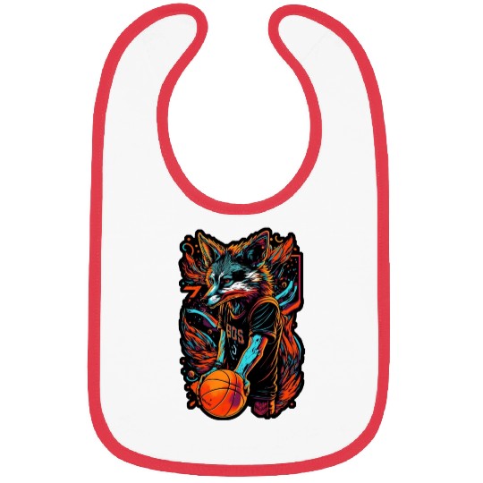 Basketball fox player neon fox sport ball sport Bibs