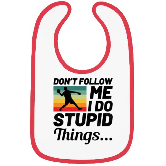 Dodgeball Player Coach Team Sports Funny Bibs