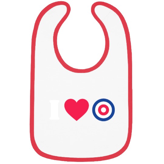 I Love Curling Bibs