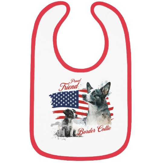 Proud Friend of American Border Collie Dog Bibs