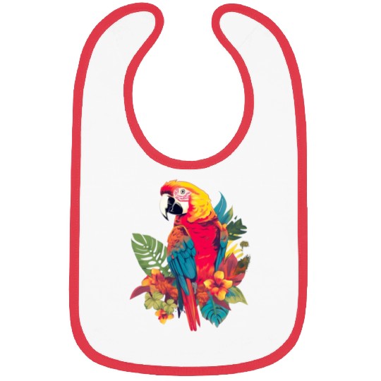 Macaw Parrot for a Bird Lover Animal Lover Bibs