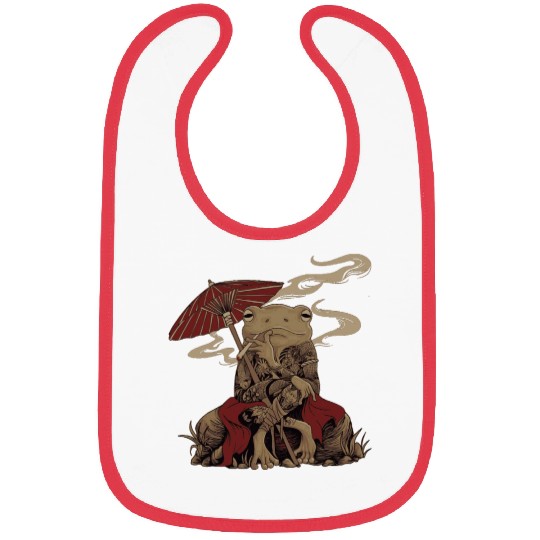 Japanese Frog Chill Bibs
