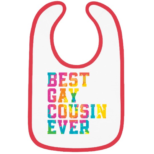 Best Gay Cousin Ever Rainbow Pride Month LGBTQ Gay Bibs
