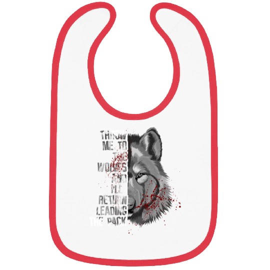 Motivation wolf pack Bibs