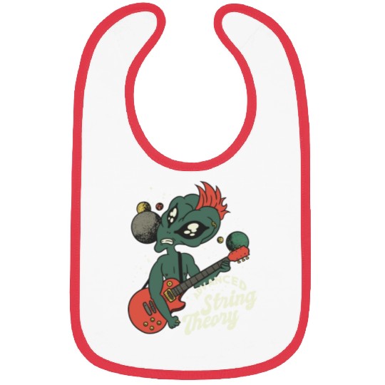 Alien Guitar Nerd Ufo Punk String Theory Bibs