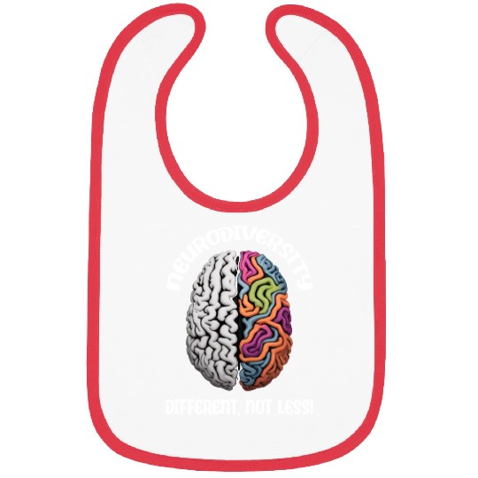 "Different, Not Less" Neurodiversity Bibs
