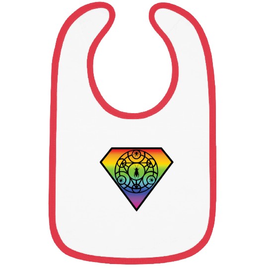 Spider Rainbow Bibs