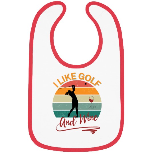 I like golf and wine Bibs