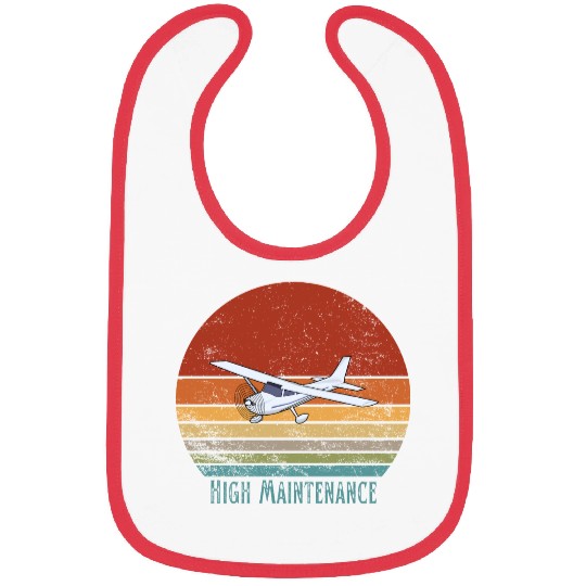 Retro Small Aircraft - High Maintenance Bibs