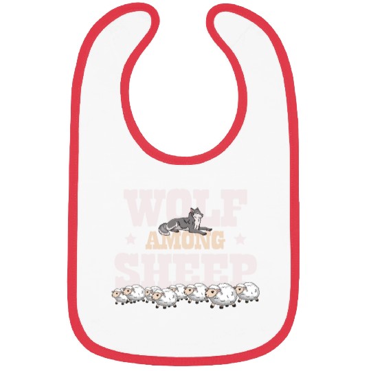 Wolf Among Sheep Wolves Animal Werewolf Wolf Lover Bibs
