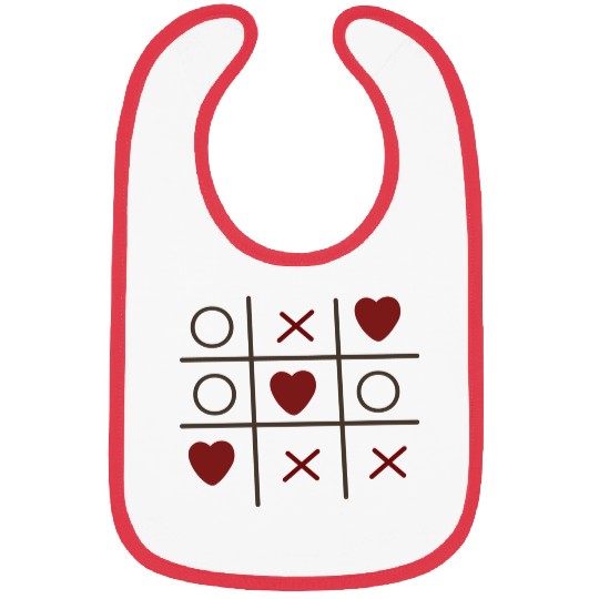 Cool Valentine s Day Criss Cross Heart Bibs