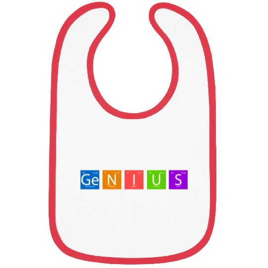 Genius Chemistry Chemical Elements Periodic Table Bibs