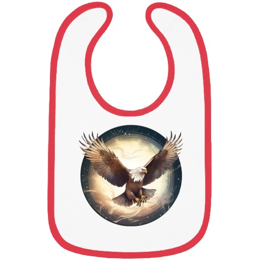 Flying Bald Eagle Bibs