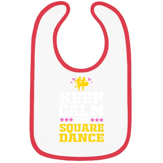 Keep Calm And Square Dance Funny Square Dancing Bibs