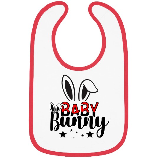 Baby bunny family matching easter gift Bibs