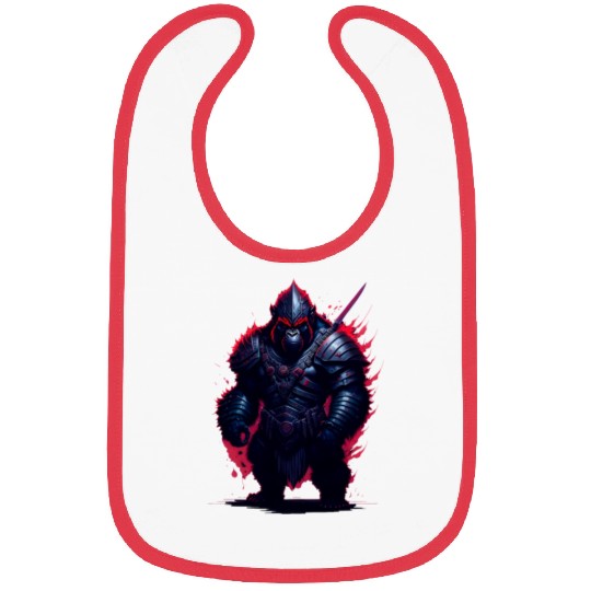 Amazing gorilla warrior Bibs
