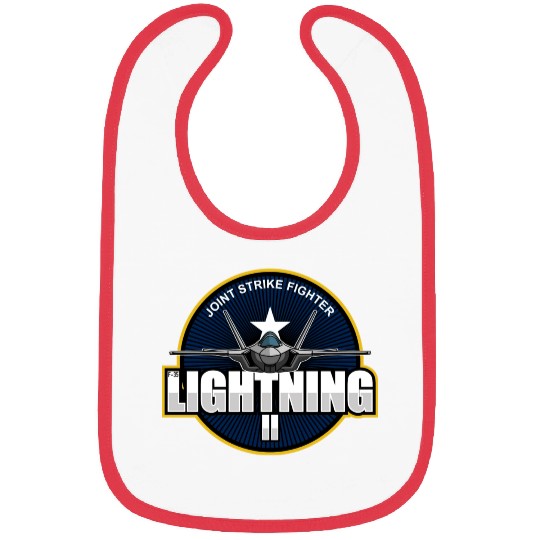F35 Lightning 2 Patch Small logo red Bibs