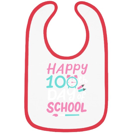 100th Day Of School Teacher Student Bibs