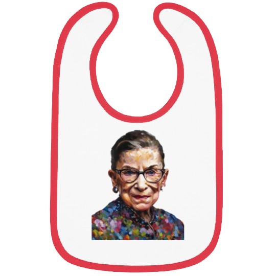 Ruth Bader Ginsburg portrait in a Monet style Bibs
