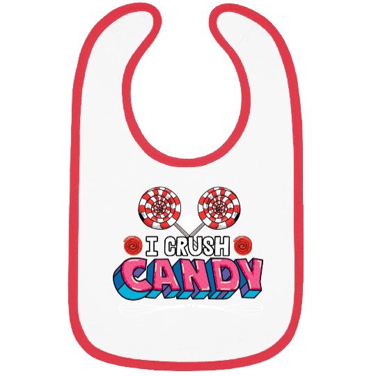 I Crush Candy Confectioner Pastry Cook Bibs