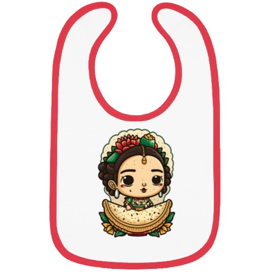 Frida Kahlo & Tacos Cinco De Mayo Mexican Fiesta Bibs
